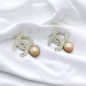 Rafay Luxe Hand Made Real Stones Zircon Gold Plated Earrings - TOPS